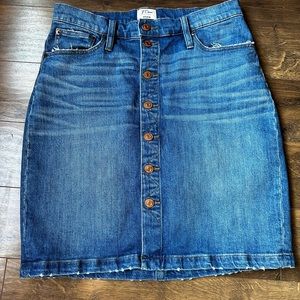 Jcrew denim skirt